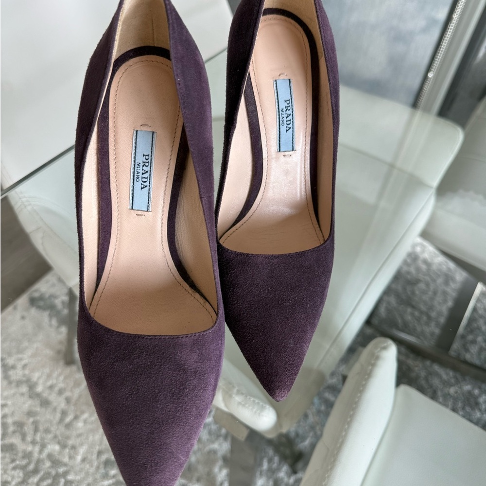 Prada Women's Elegant Purple Heels